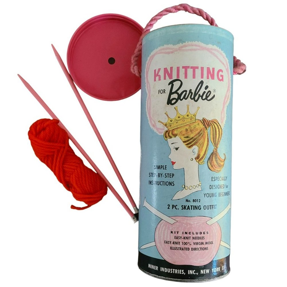 Knitting for Barbie - Canister Set from 1962